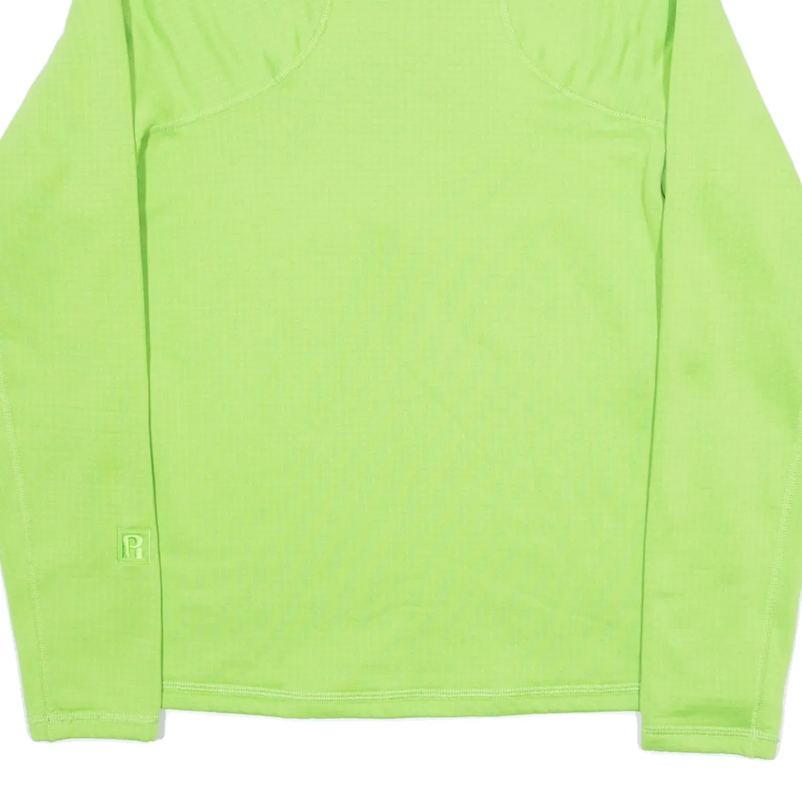 PATAGONIA Womens Sweatshirt Green 1/4 Zip M