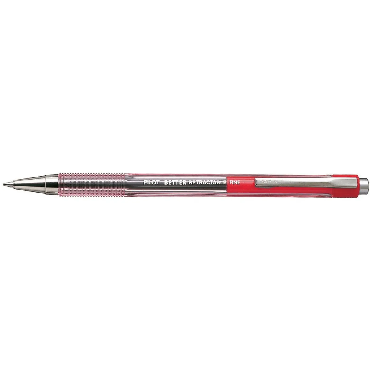 Pilot Better Retractable BP-145 Ballpoint Pen 0.7mm Fine Red Box 12