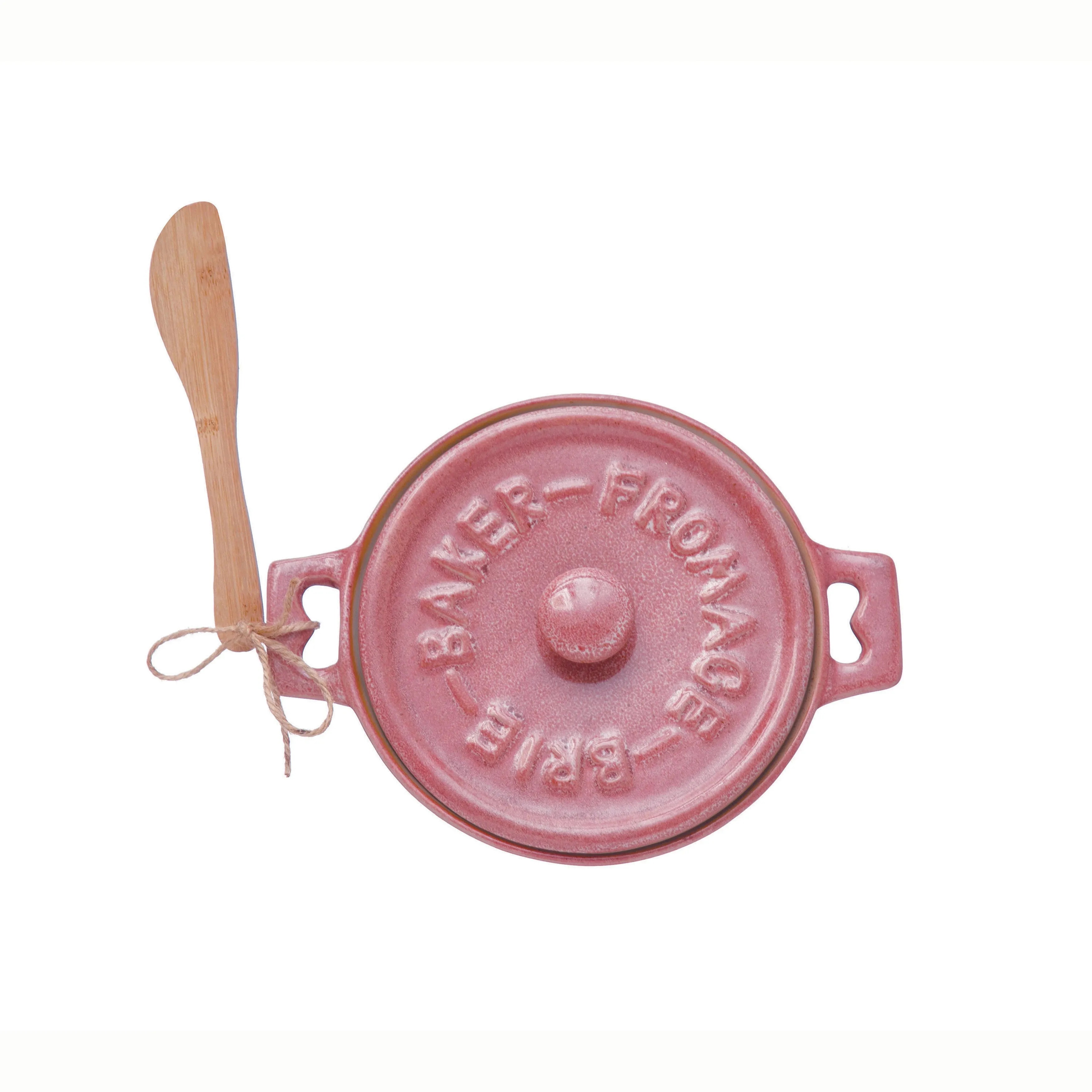 Pink Glazed Brie Baker