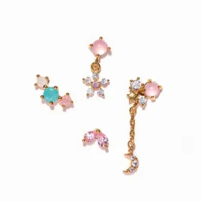 Pink Paradise Earring Set