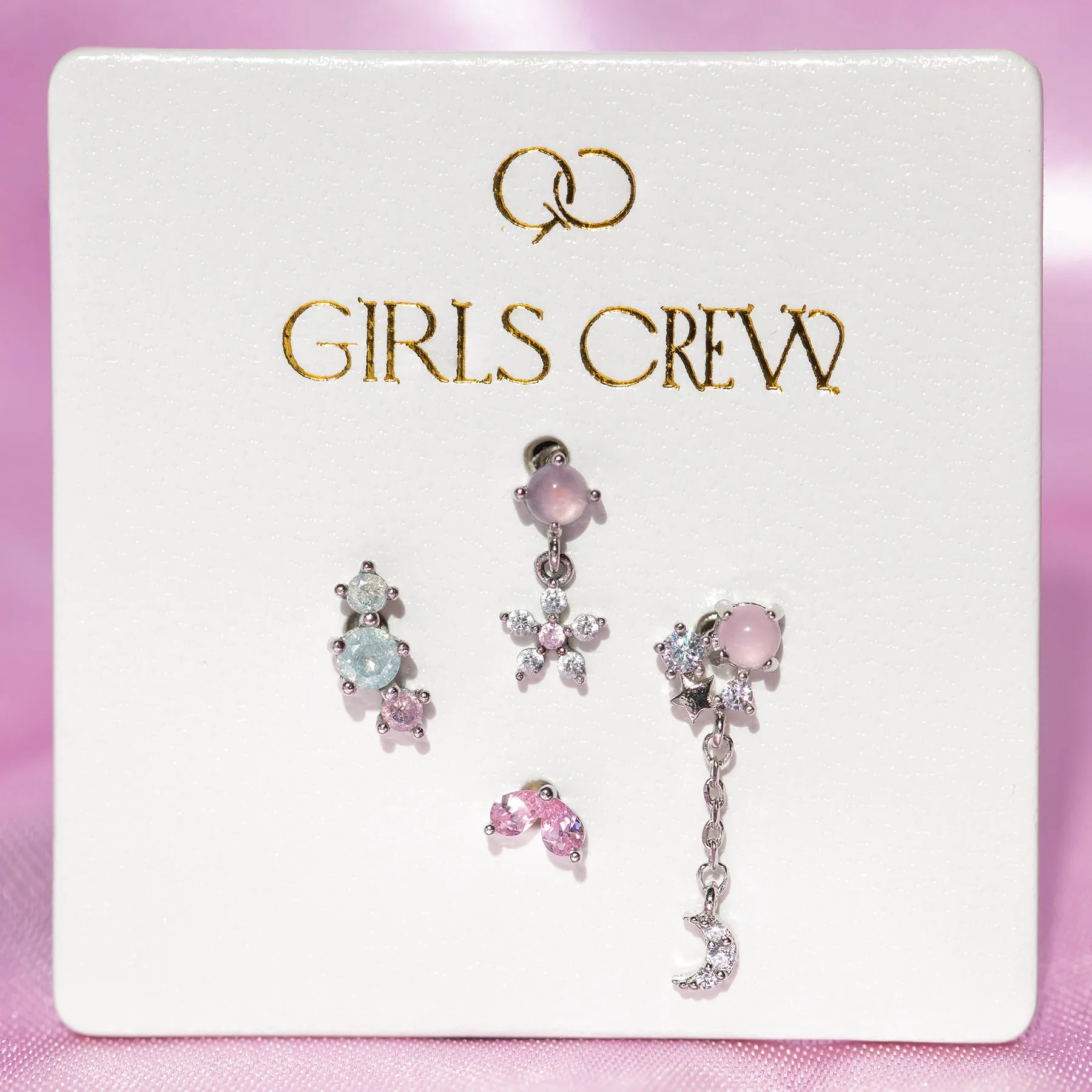 Pink Paradise Earring Set