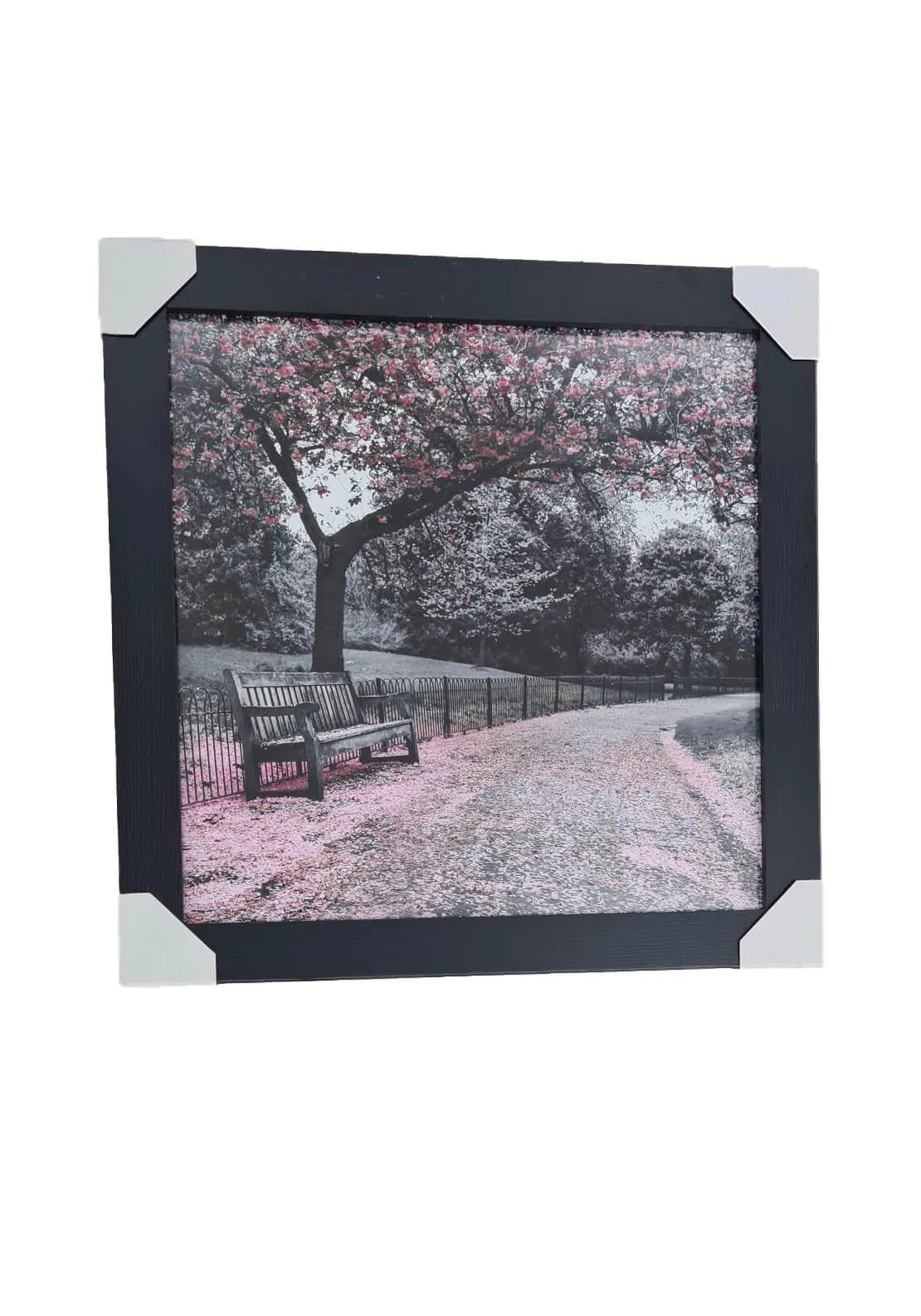 Pink Park Scene Wall Art 47cm x 47cm