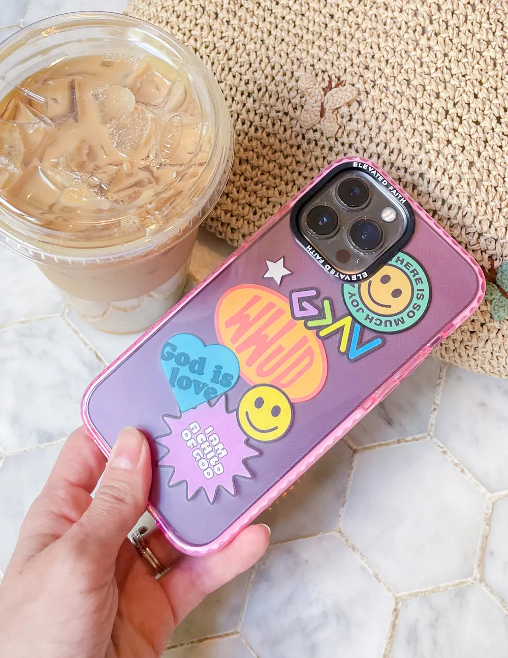 Pink Sticker Collage Phone Case