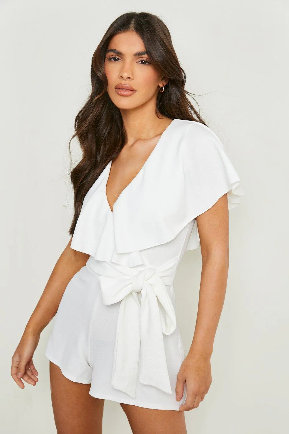 Plunge Belted Romper