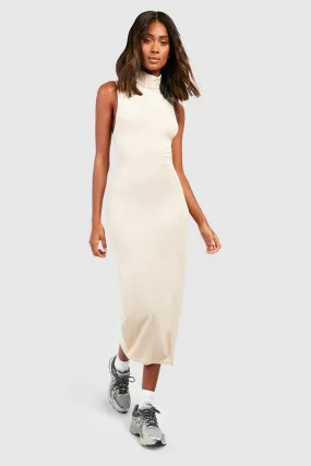 Premium Super Soft Turtleneck Midi Dress