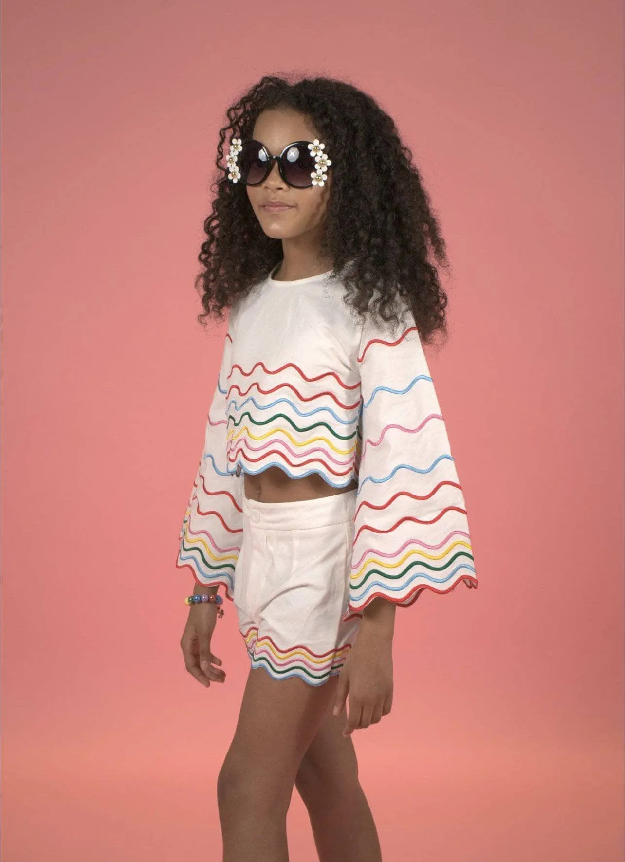 Rainbow Wave Short Set