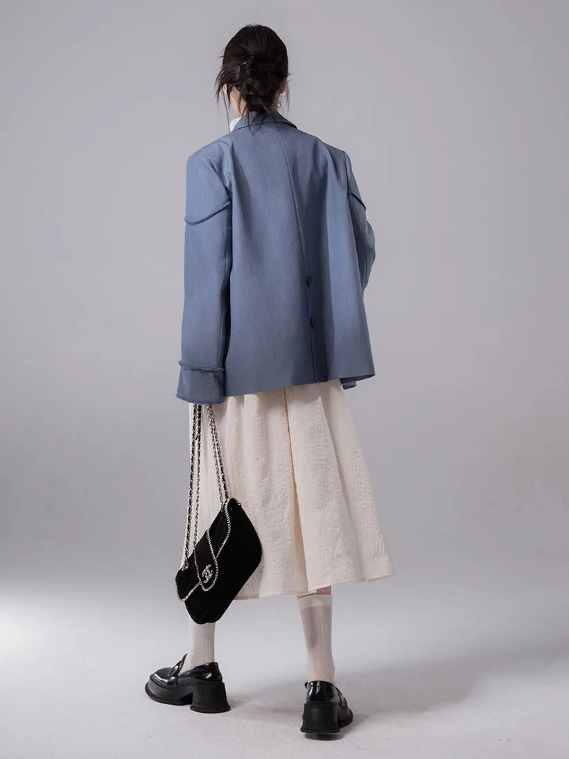 Raw Edge Split Jacket