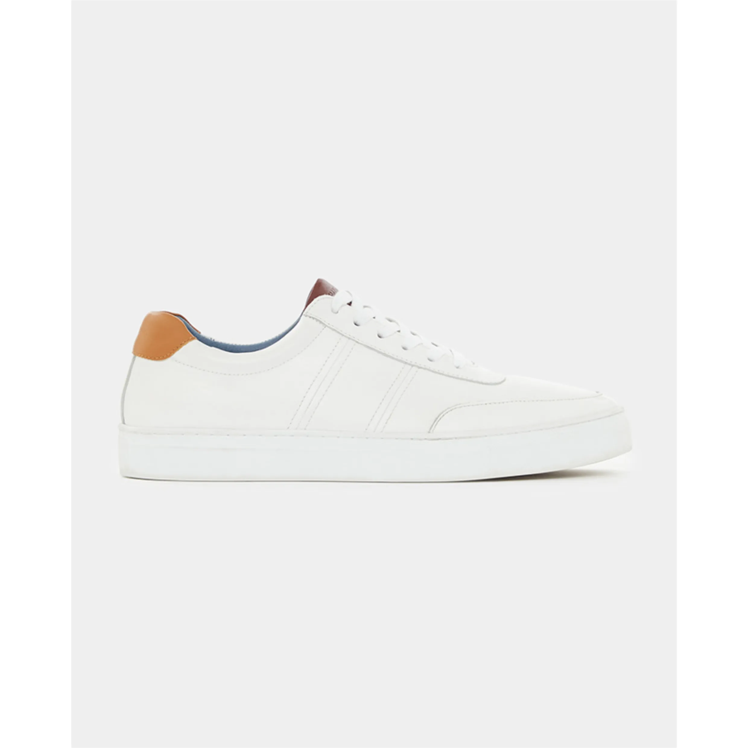 Remus Leather Casual Trainers Dion 02196 White