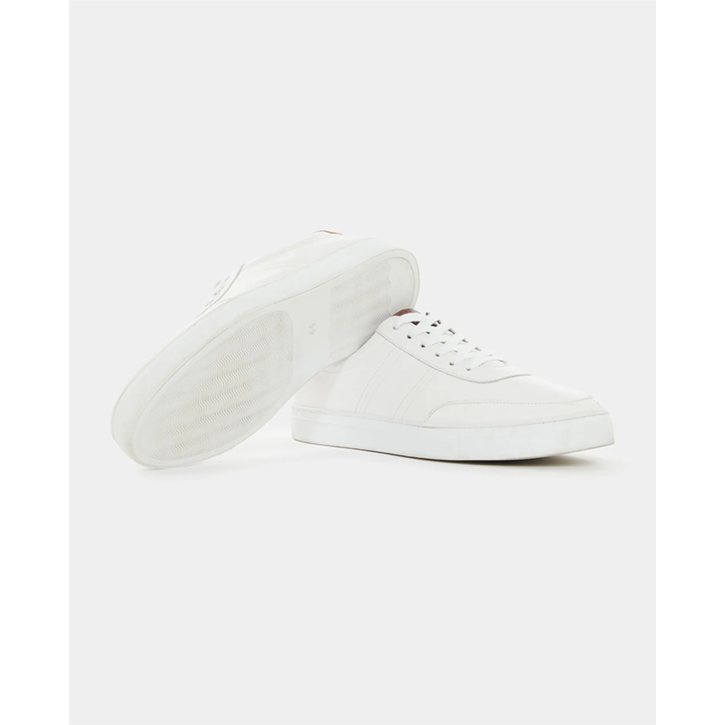 Remus Leather Casual Trainers Dion 02196 White