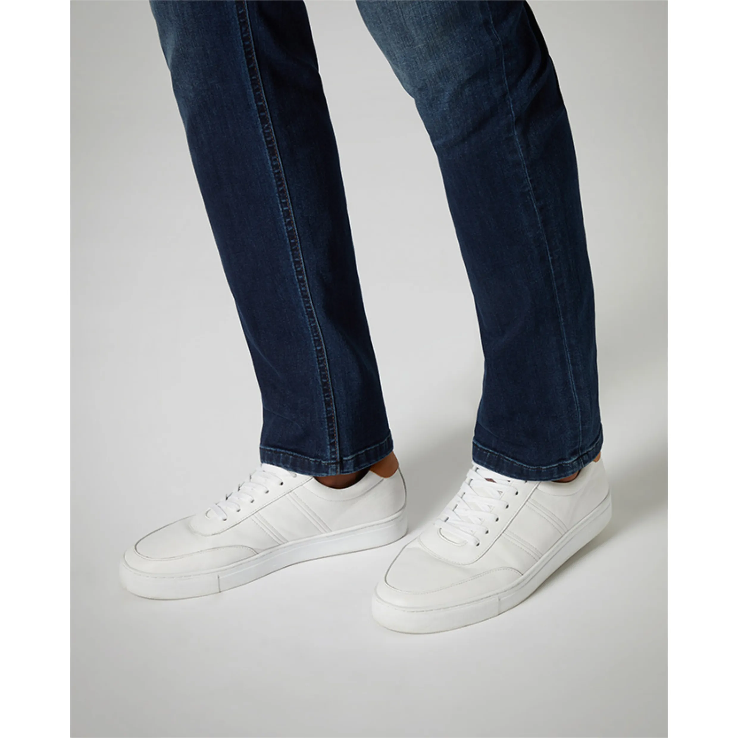 Remus Leather Casual Trainers Dion 02196 White