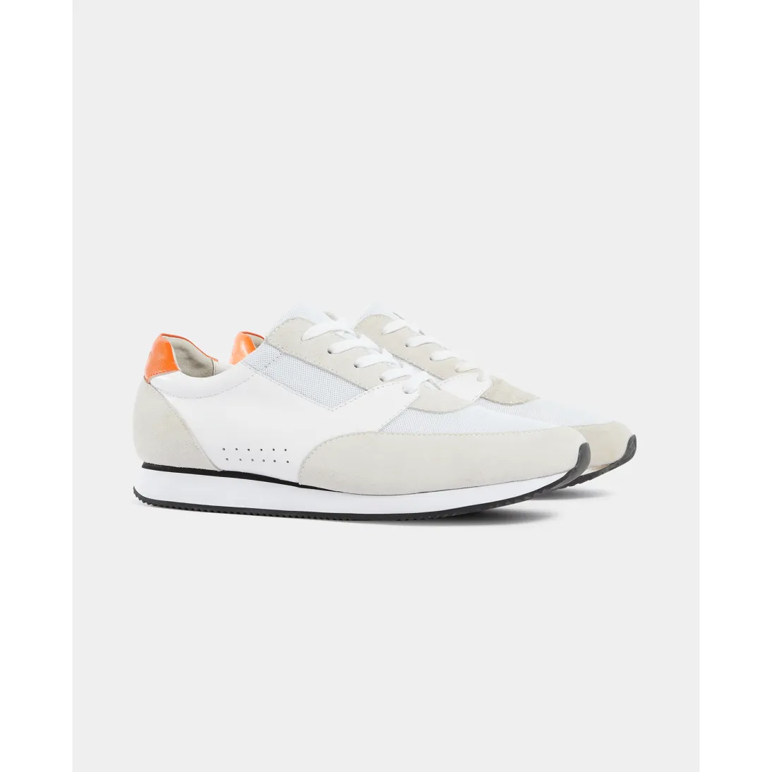 Remus Uomo BRUNO White Leather and Suede Men's Trainers