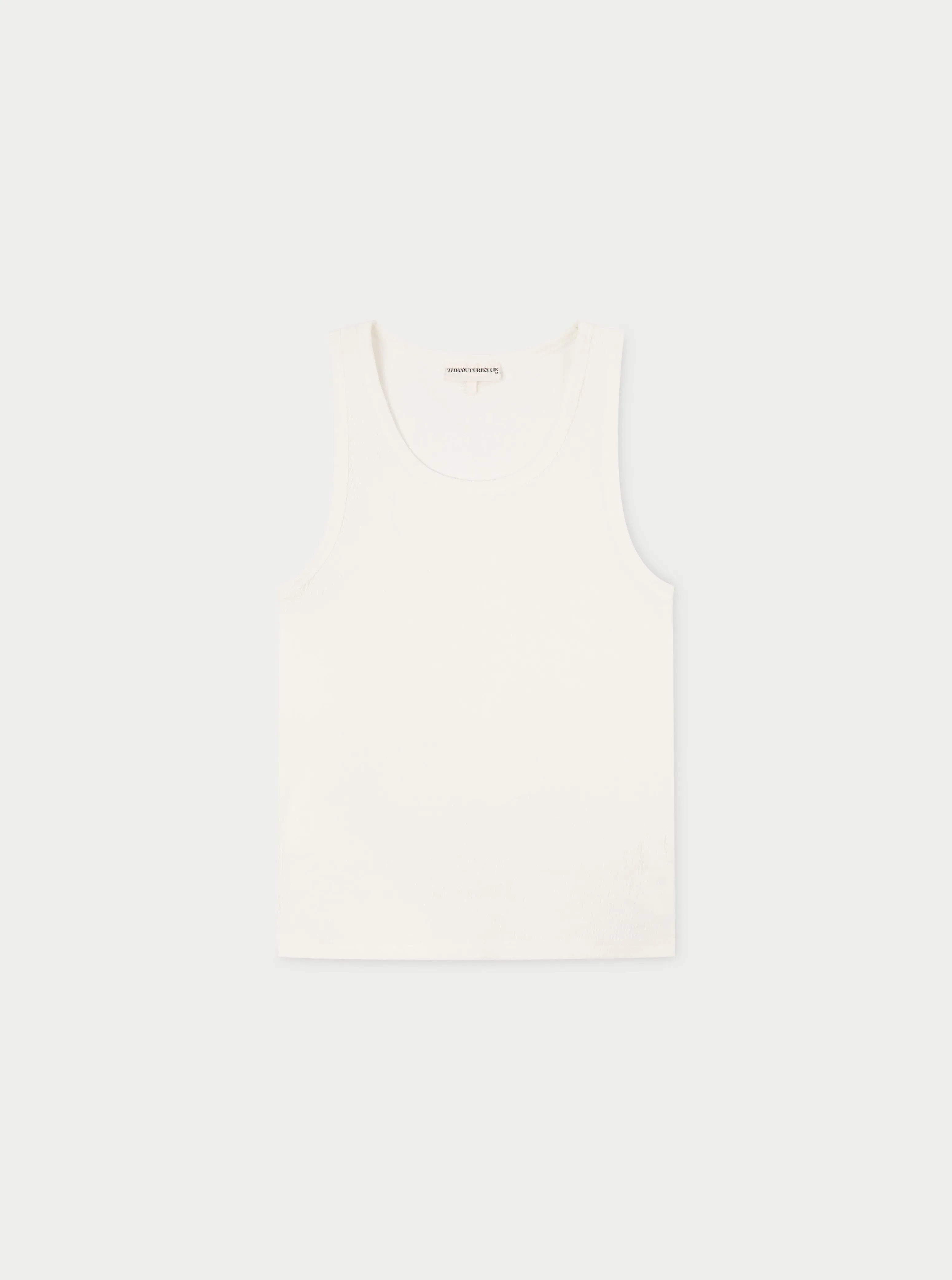 RIB TEXTURED VEST - WHITE