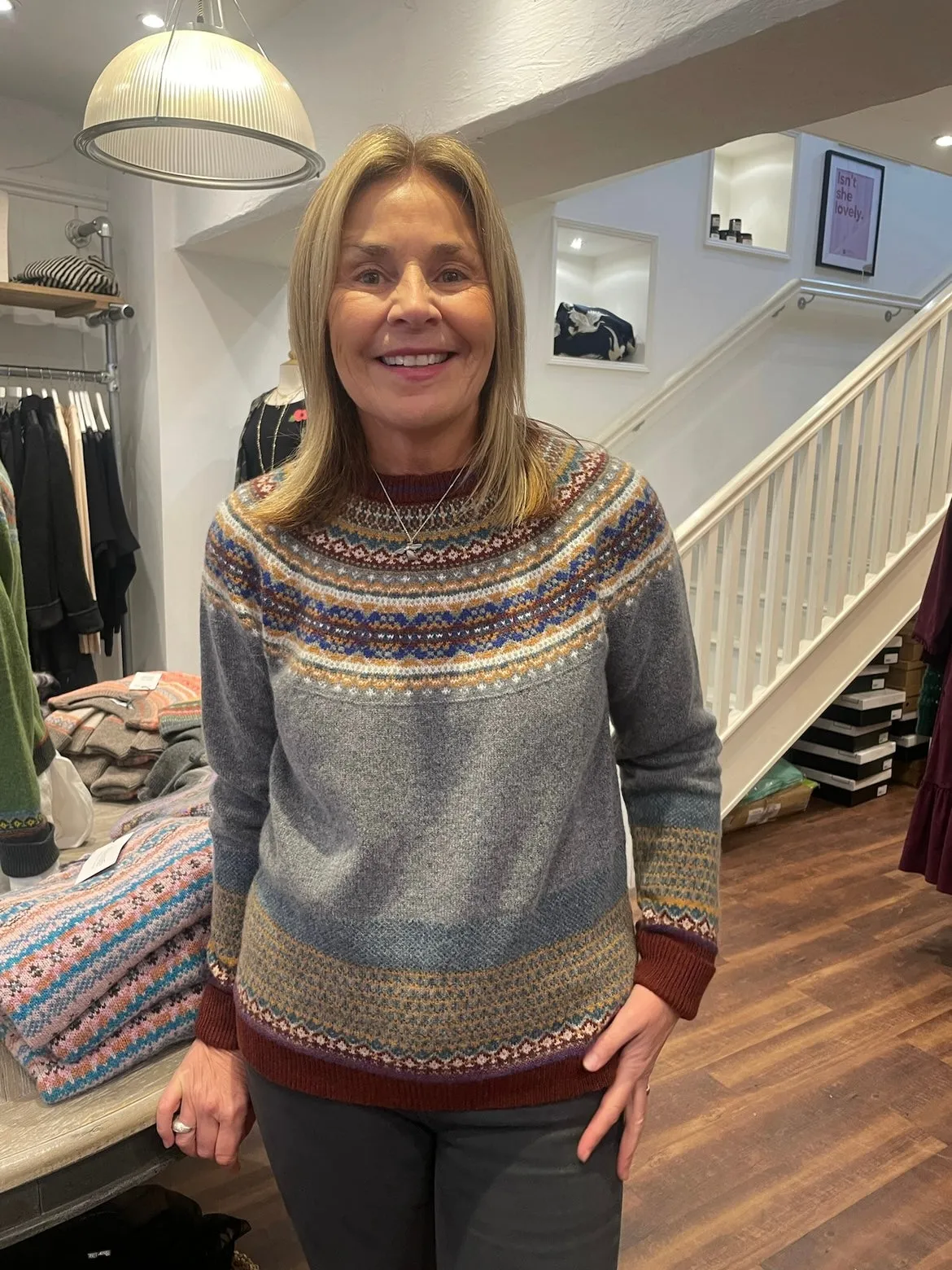 Sacs of Ashbourne   Eribe Alpine Sweater -Hawthorn