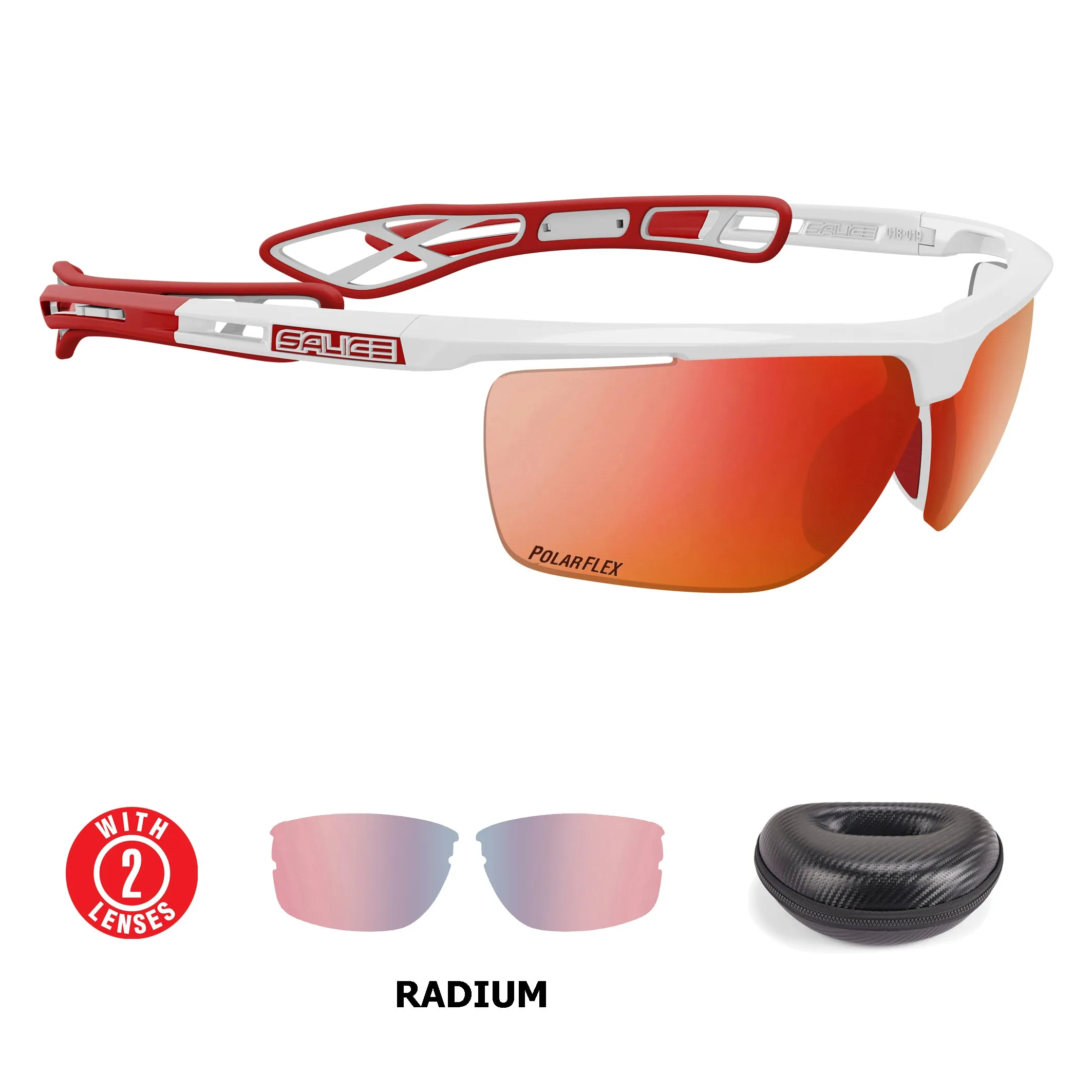 Salice 019 RWP Mirror Polarised White-Red