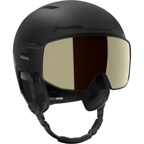 SALOMON-DRIVER PRIME SIGMA PL BLACK / LIGHT BRONZE MET  - Ski helmet