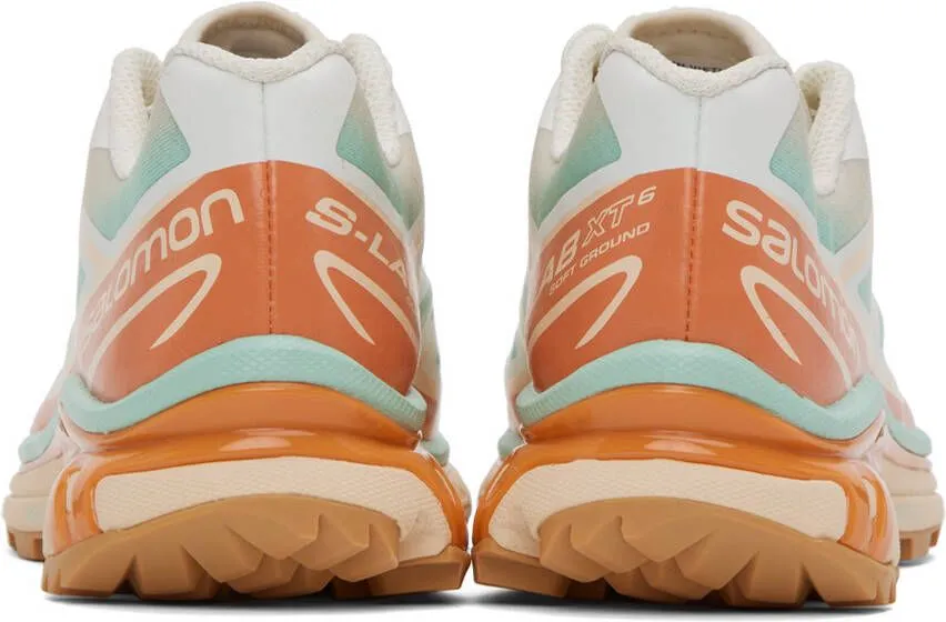 Salomon Off-White & Orange XT-6 Skyline Low-Top Sneakers