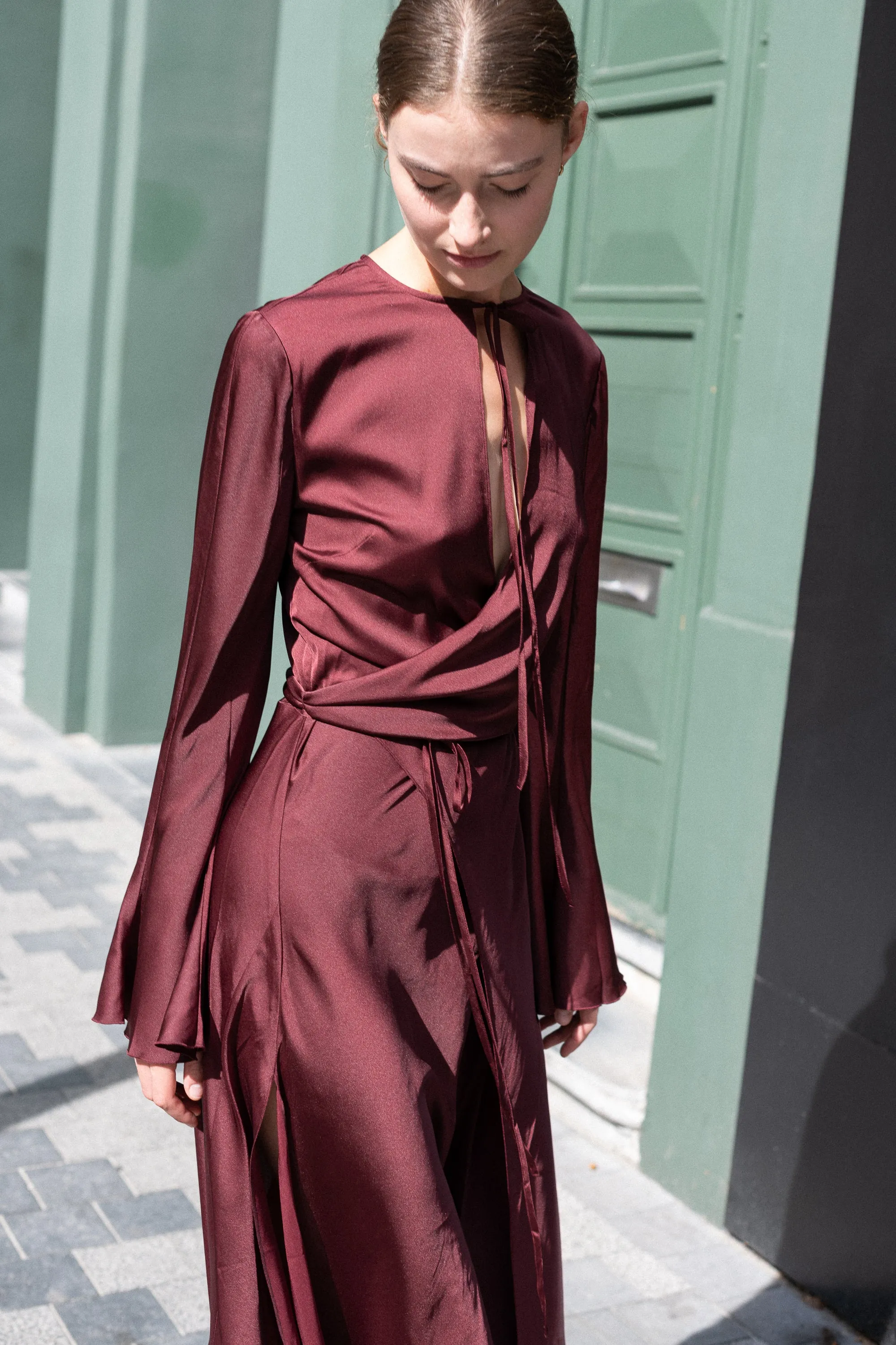 Satin Dress 776