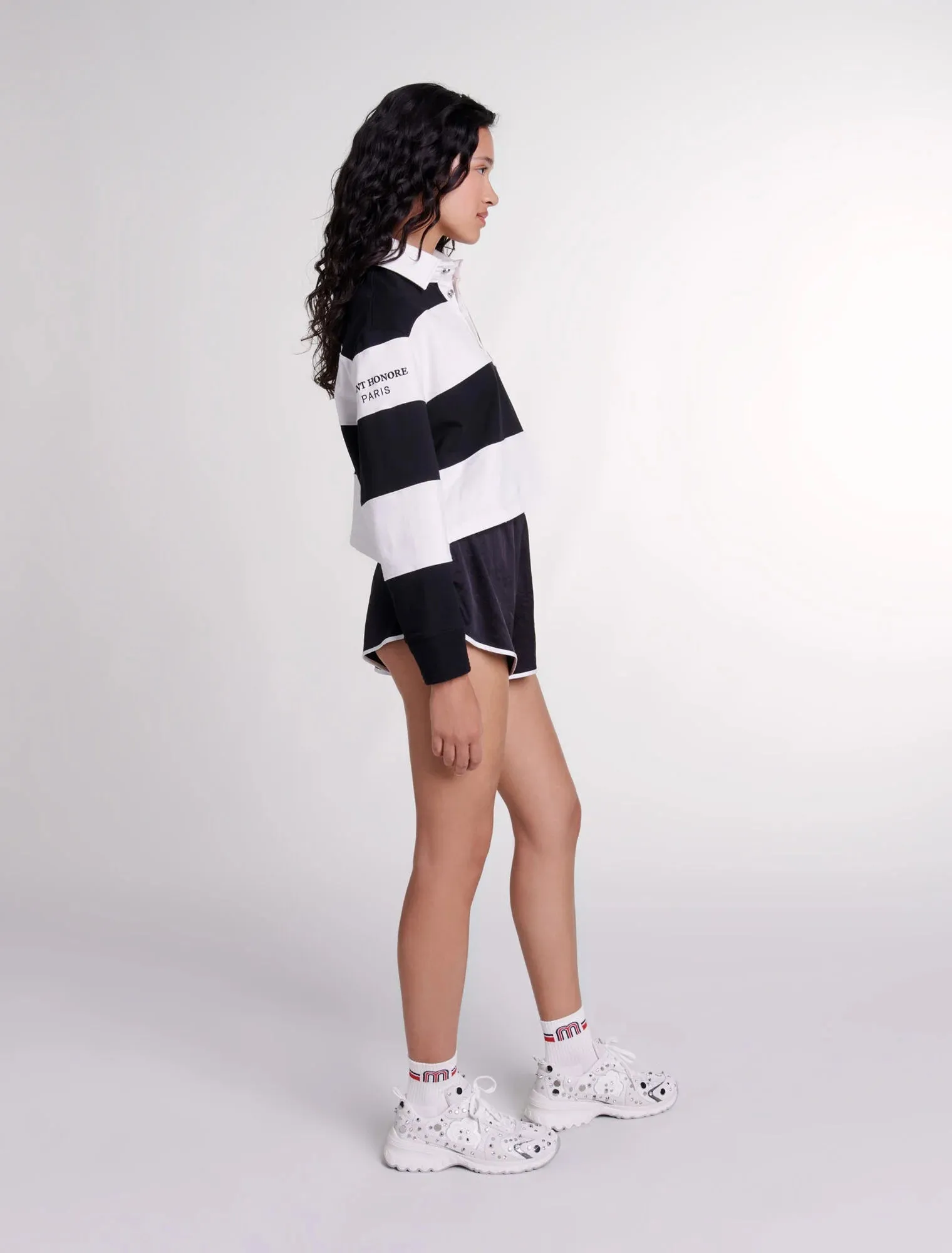 Satin-effect shorts