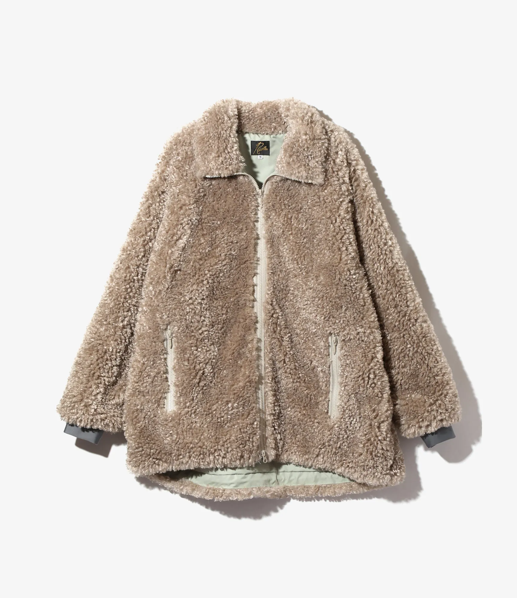 SC Jacket – Beige Poly Curly Fur