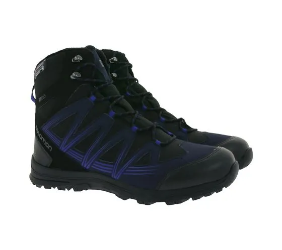 Scarponi da trekking impermeabili da uomo Salomon Woodsen 2 TS CSWP con isolamento 3M e suola Contagrip L41009400 Nero