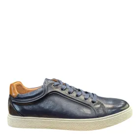 Sergio Duletti Marco Smart Leather Trainers Navy