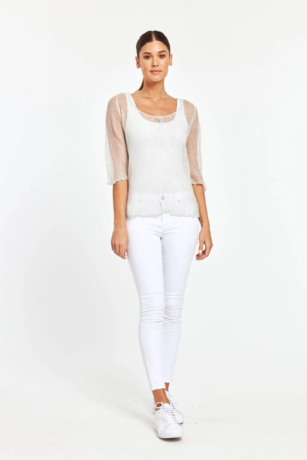 Sheer Pullover Blouse