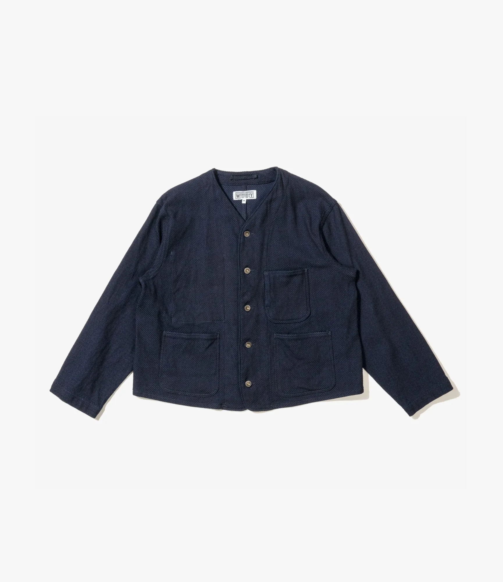 Short Engineer Jacket – Navy Heavy Basketweave