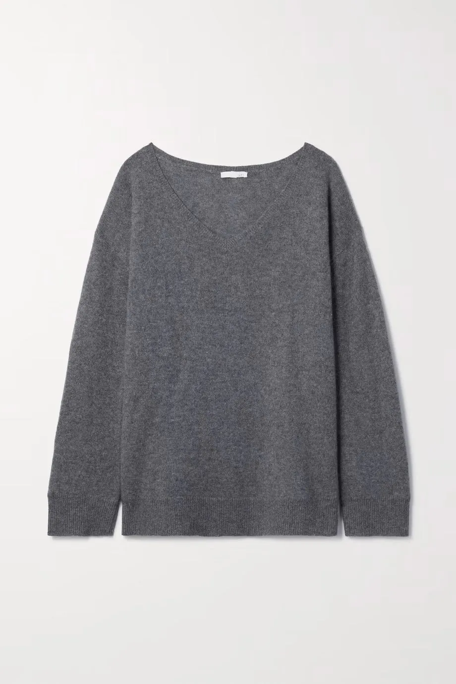 SKIN PAULA Cashmere V-Neck Sweater in Graphite 