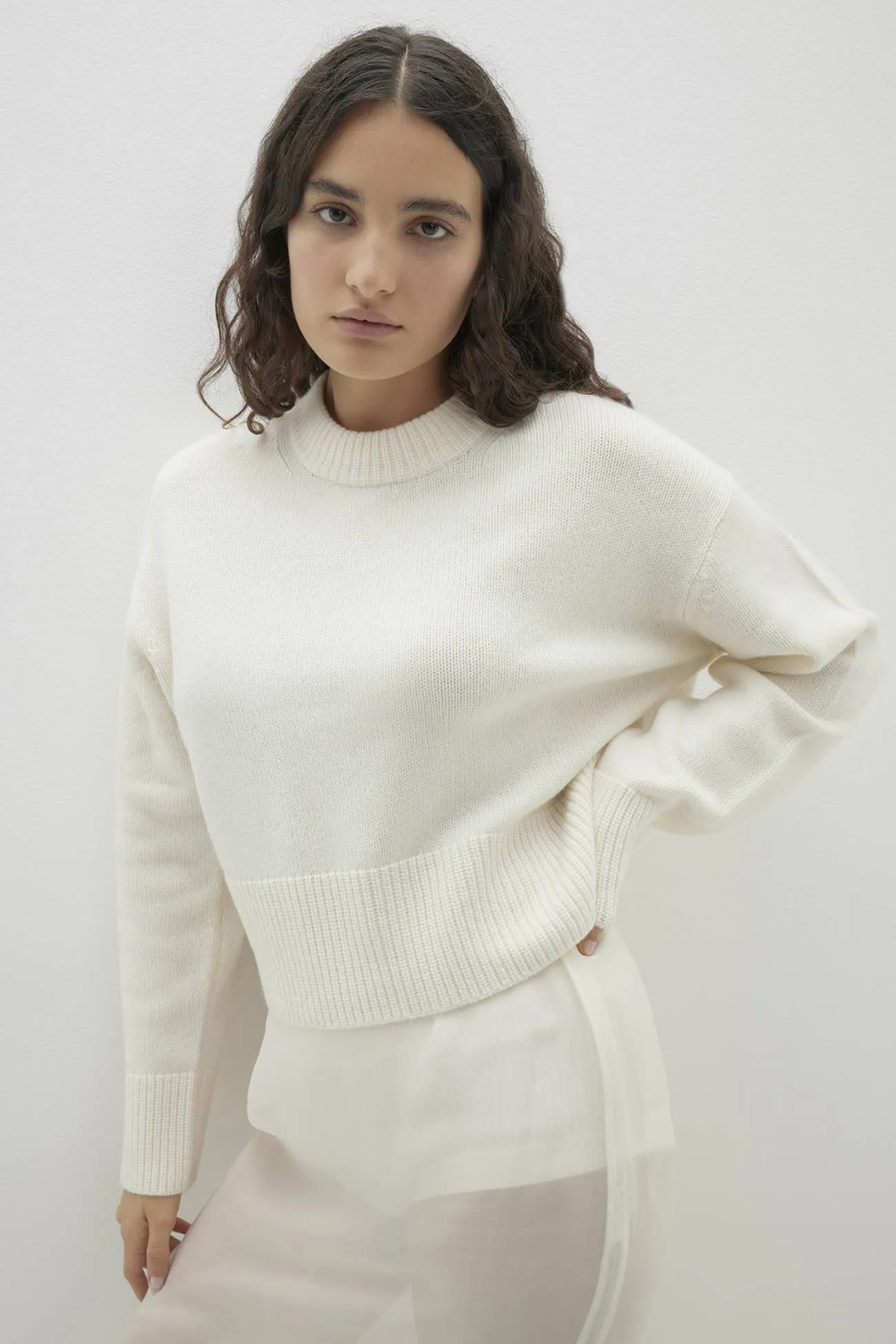 SLOANE CASHMERE CREWNECK SWEATER