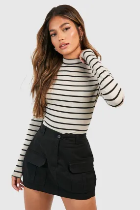 Stripe Turtleneck Top