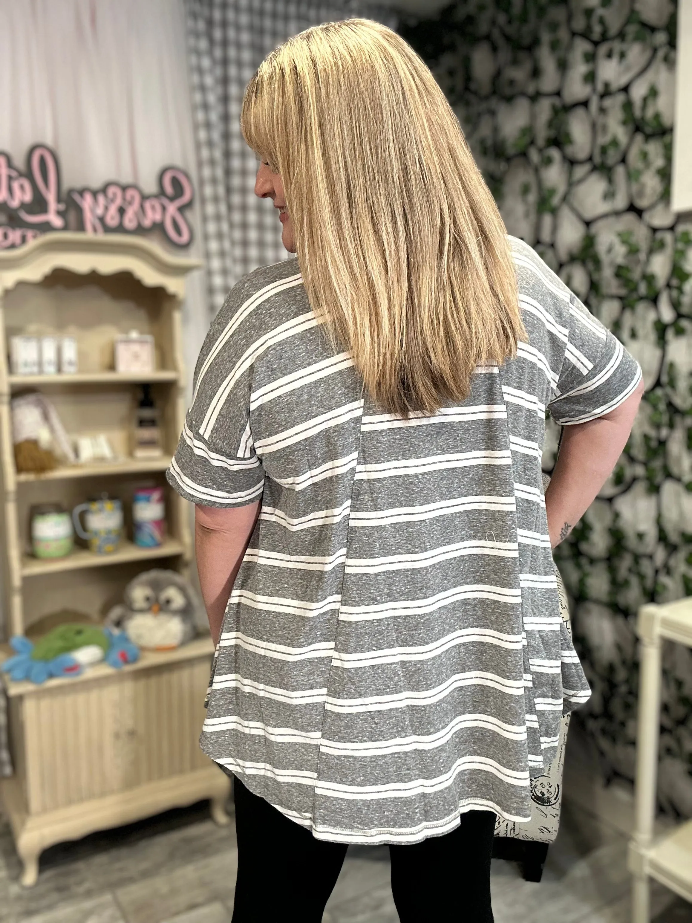 Striped Tri-Blend Tunic