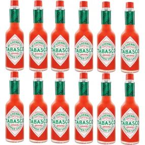 Tabasco Original Red Pepper Sauce Hot Chilli 60ml Box 12