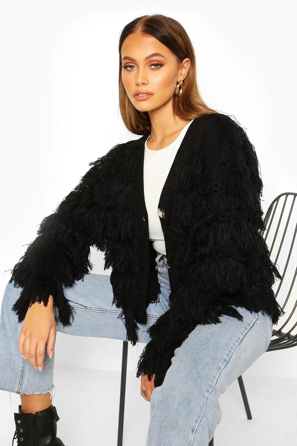 Tassel Fringed Cardigan