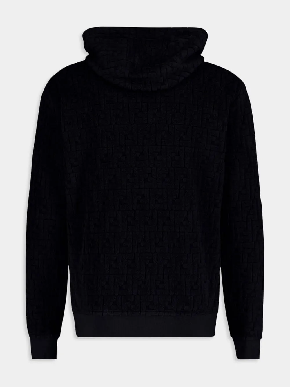 Textured FF Logo Hoodie