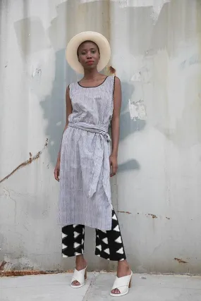 TIE DRESS - STRIPE