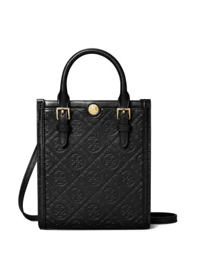 Tory Burch mini N/S T-Monogram tote bag - Black