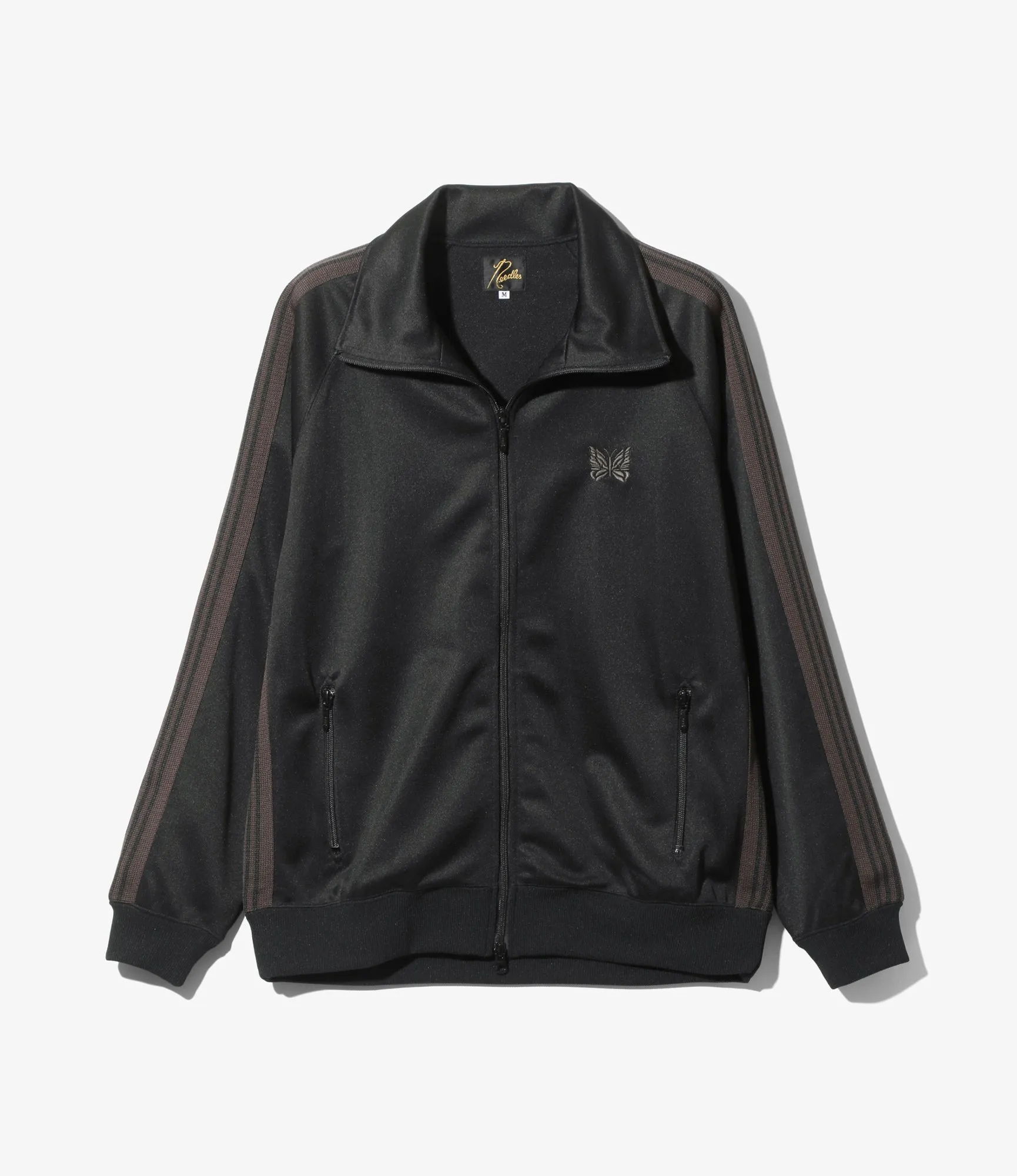 Track Jacket – Black Smooth Polyester