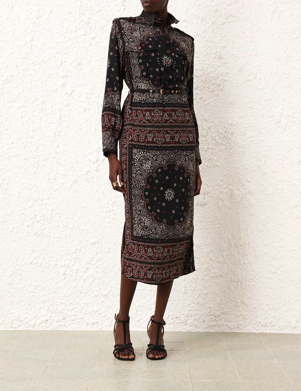 --Utility Midi Dress-