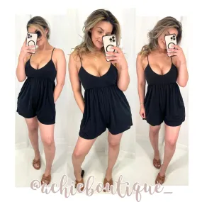 Vinessa Romper- Black