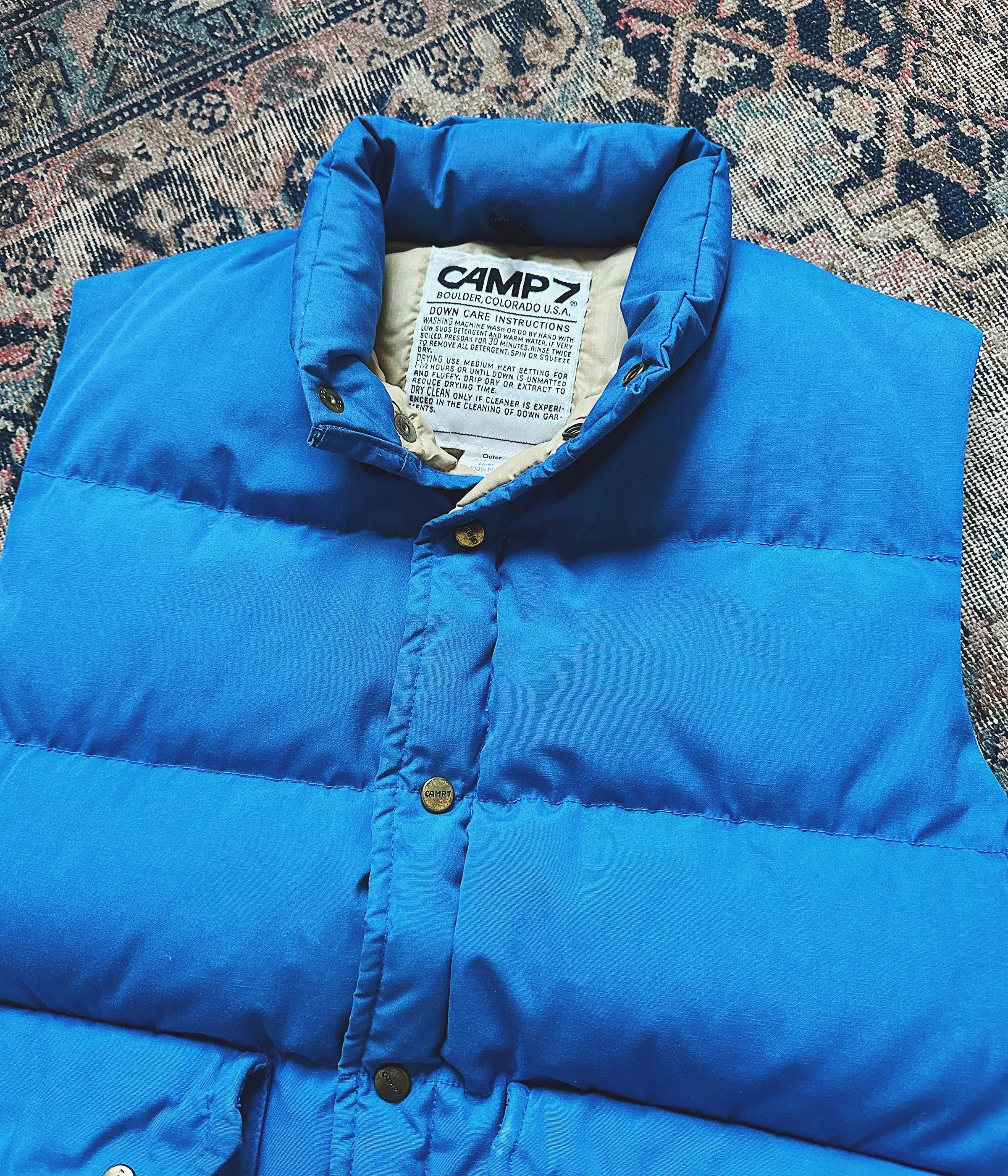 Vintage Camp 7 Down Vest