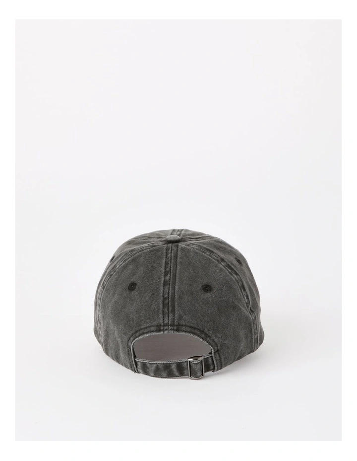 Washed Cap in Black