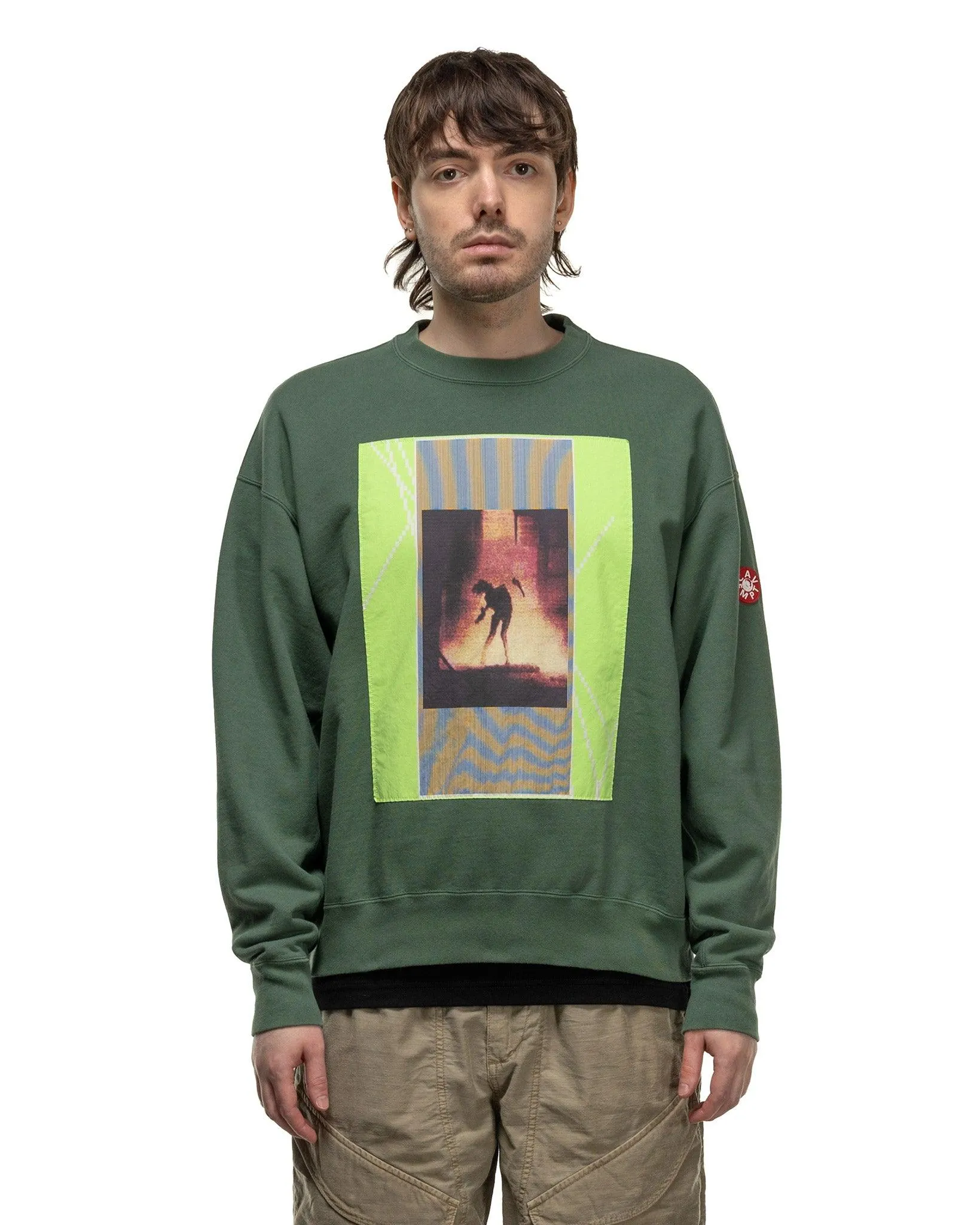 Washed VS 8b Crew Neck Green