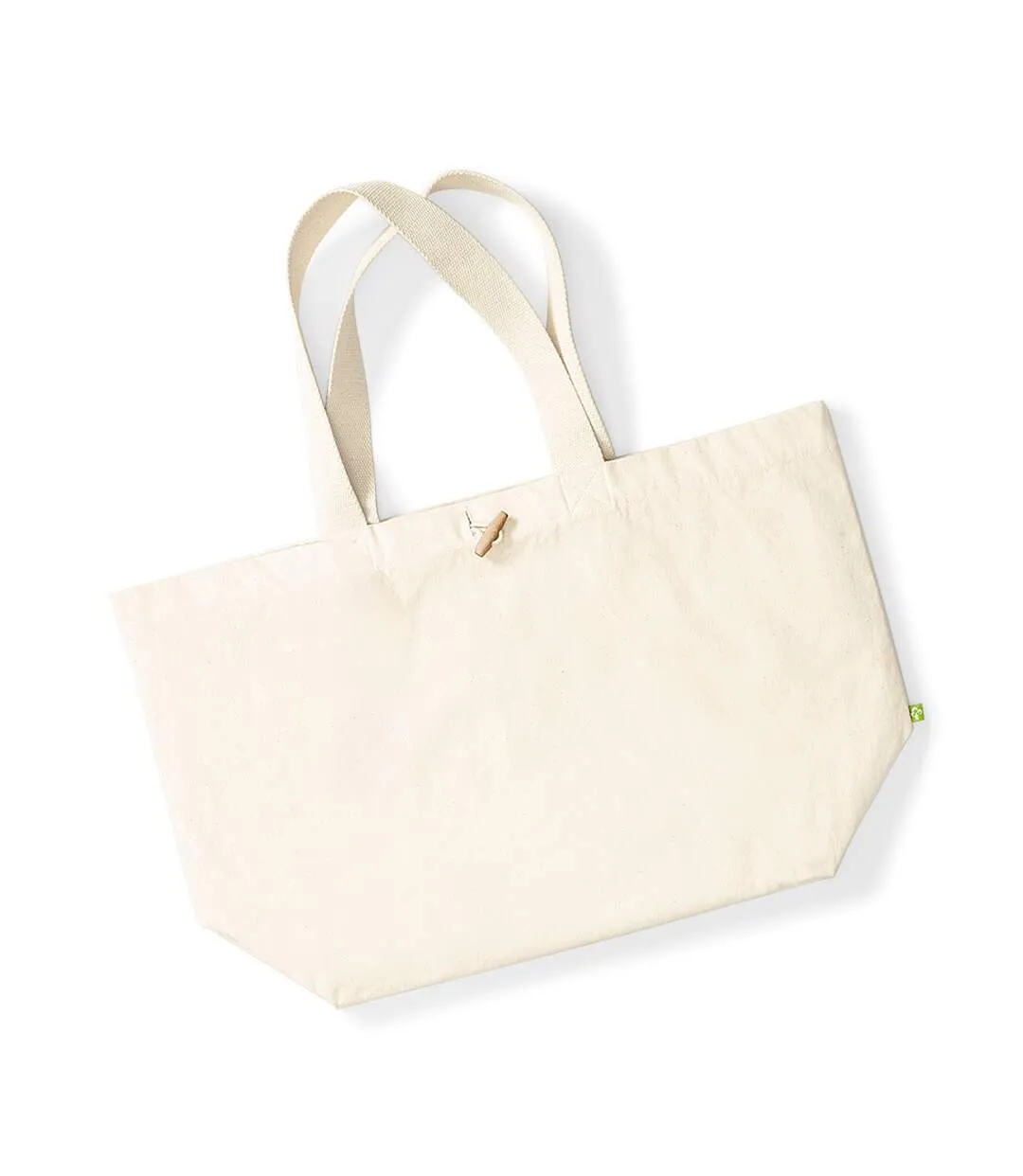 Westford Mill Organic Marina XL Tote Bag (Pack of 2) (Natural) (One Size) - UTBC4528