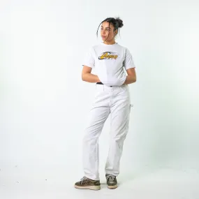 White 90s Dickies  Cargo Skater Trousers Pants Jeans (34x32)