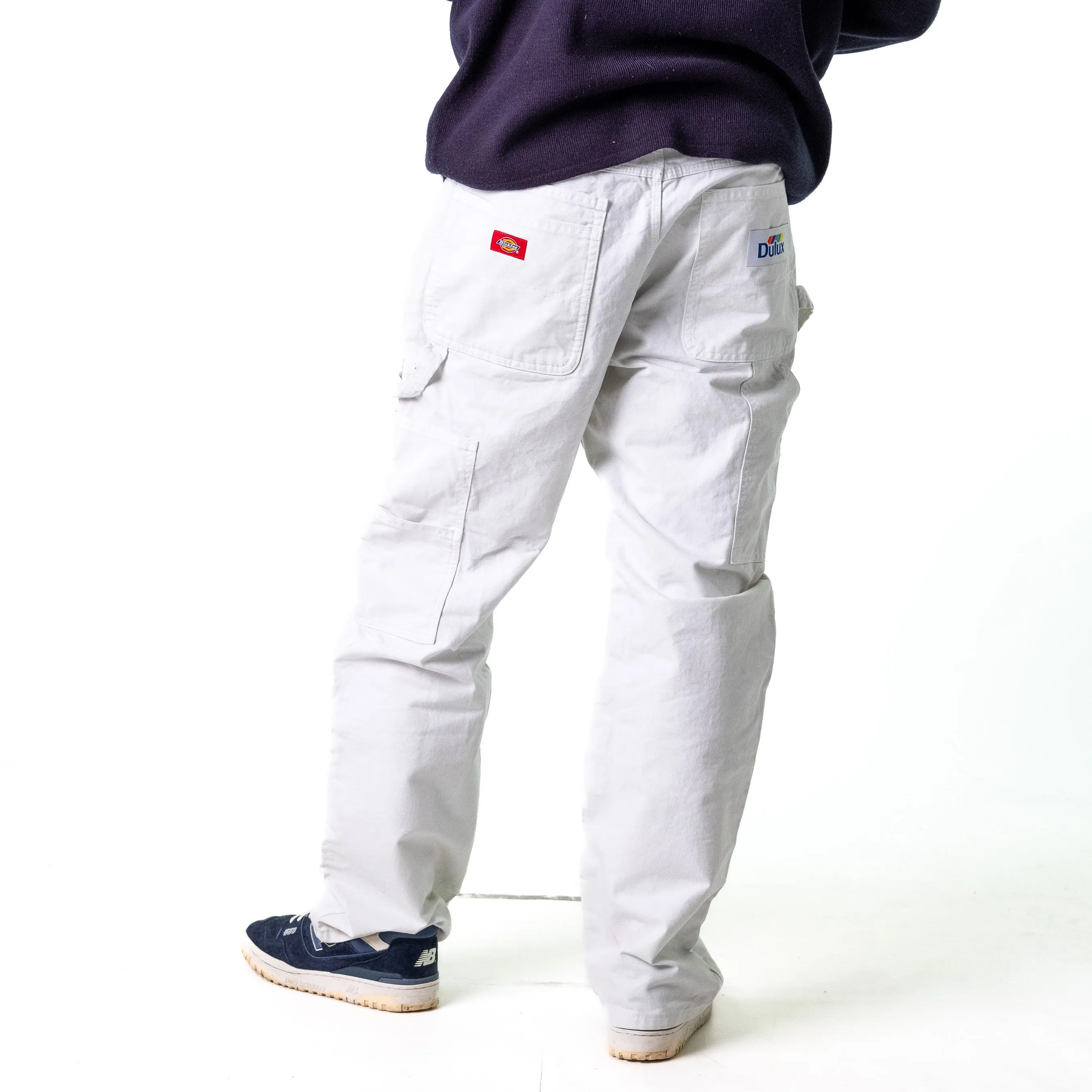 White 90s Dickies  Cargo Skater Trousers Pants Jeans (36x32)