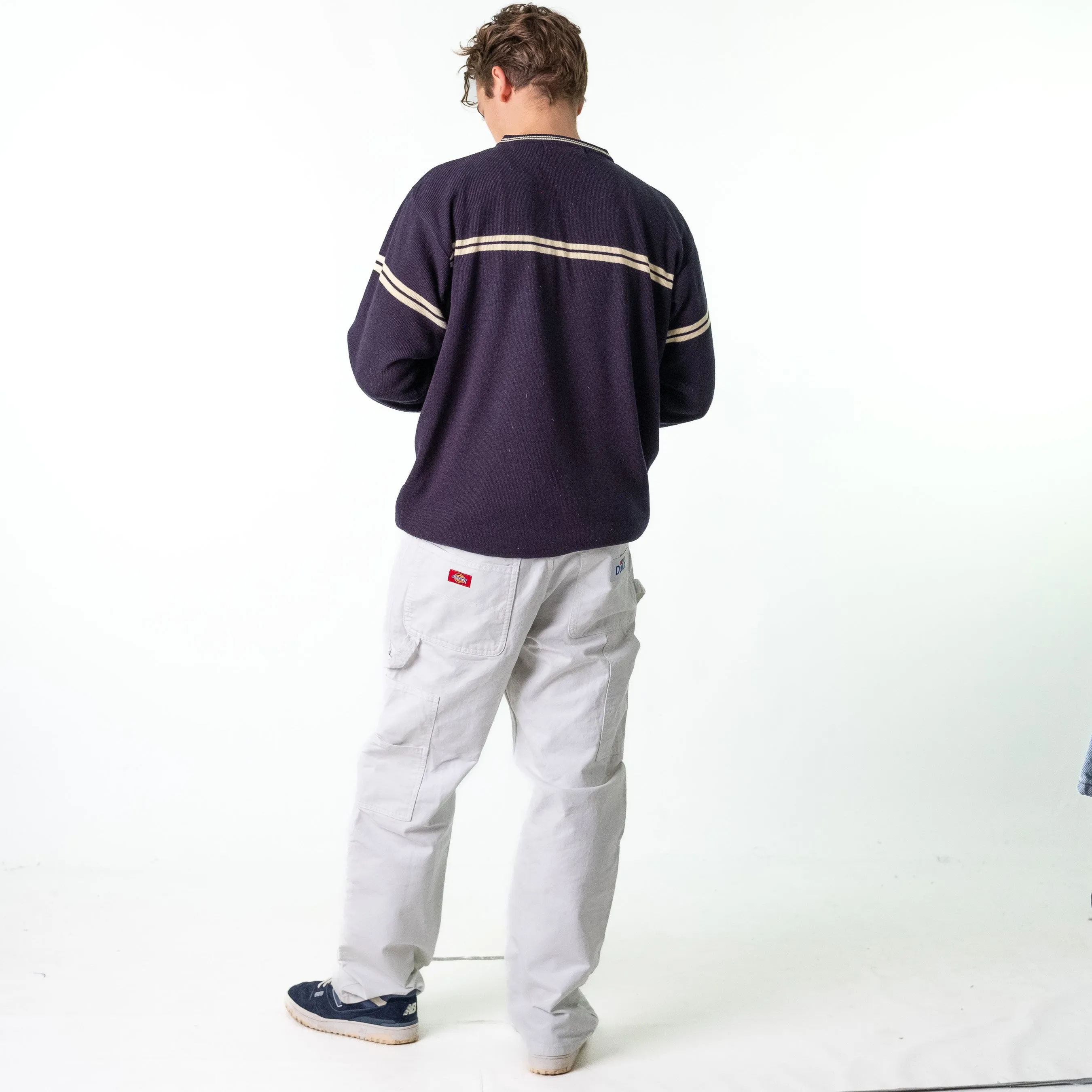 White 90s Dickies  Cargo Skater Trousers Pants Jeans (36x32)