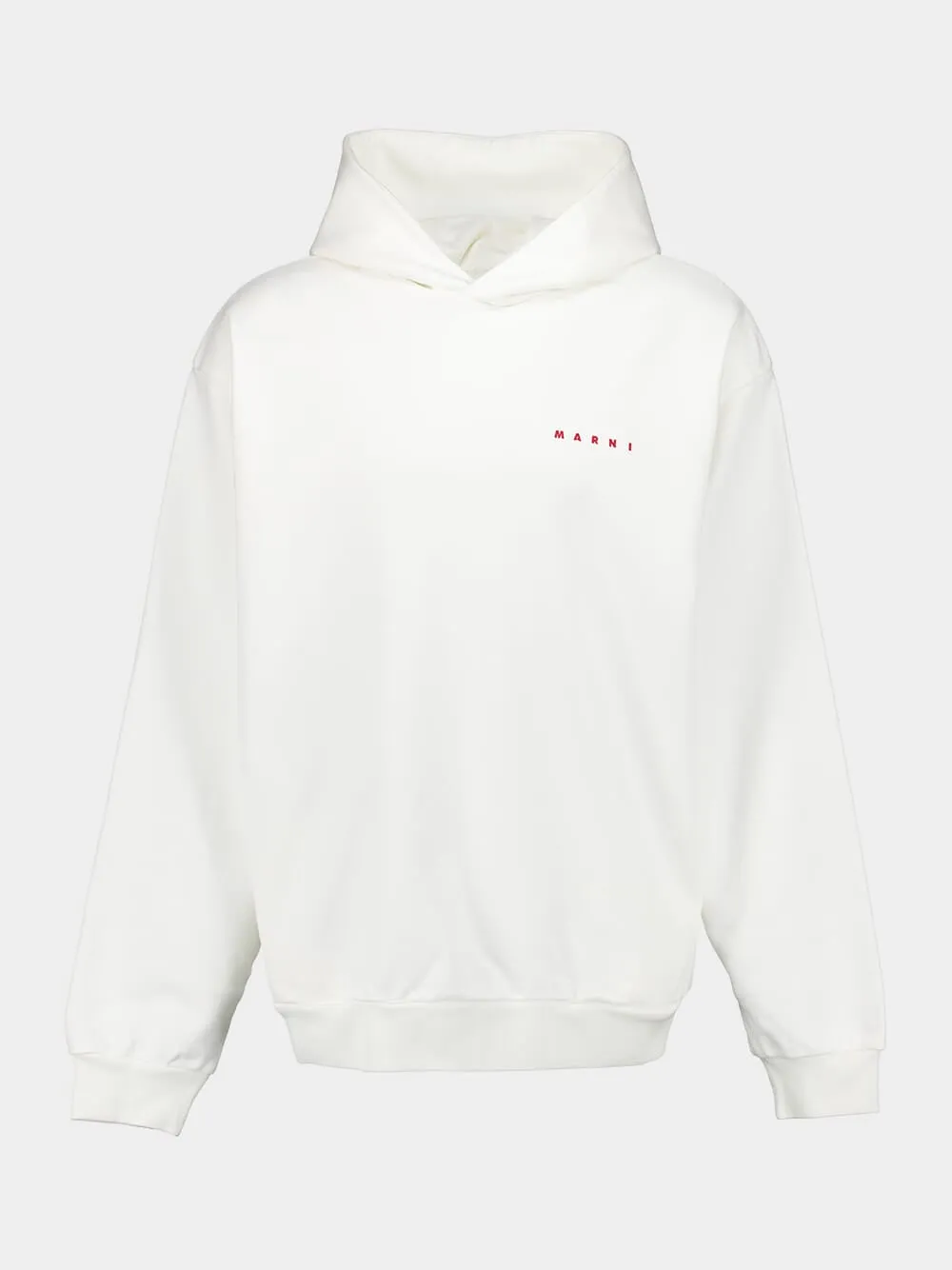 White Organic Cotton Hoodie