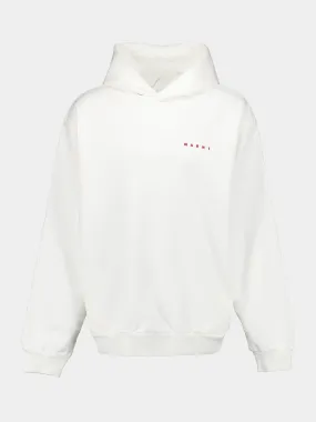 White Organic Cotton Hoodie