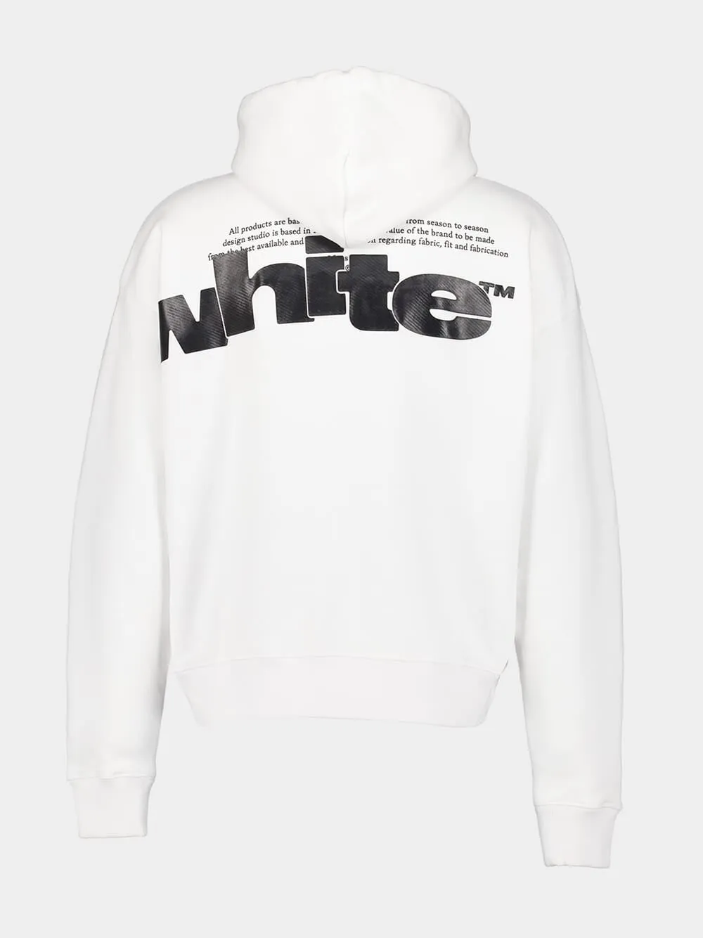 White Shared Logo Skate Hoodie