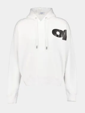 White Shared Logo Skate Hoodie